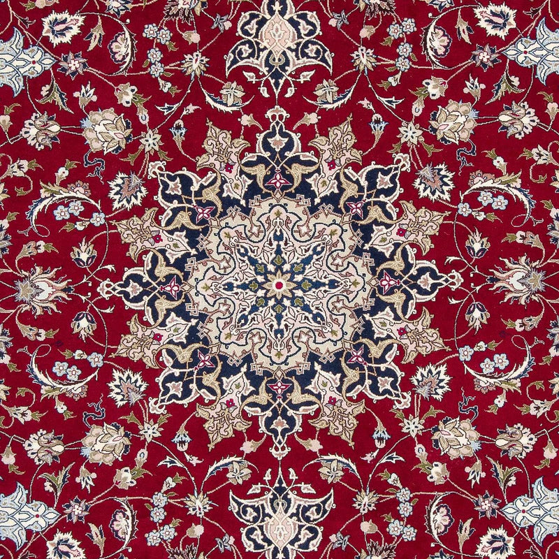 Alfombra Persa - Tabriz - Real - 297 x 203 cm - rojo oscuro