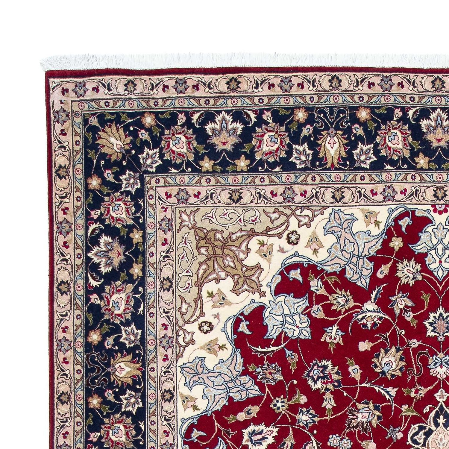 Alfombra Persa - Tabriz - Real - 297 x 203 cm - rojo oscuro