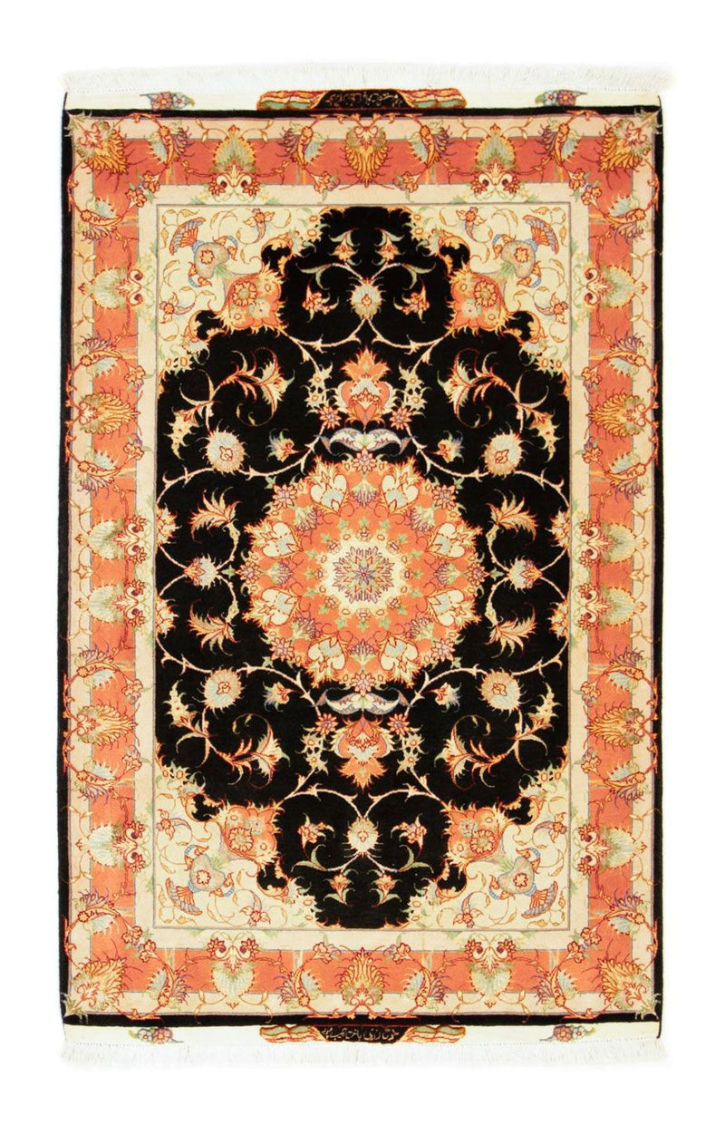 Alfombra Persa - Tabriz - Real - 163 x 104 cm - negro