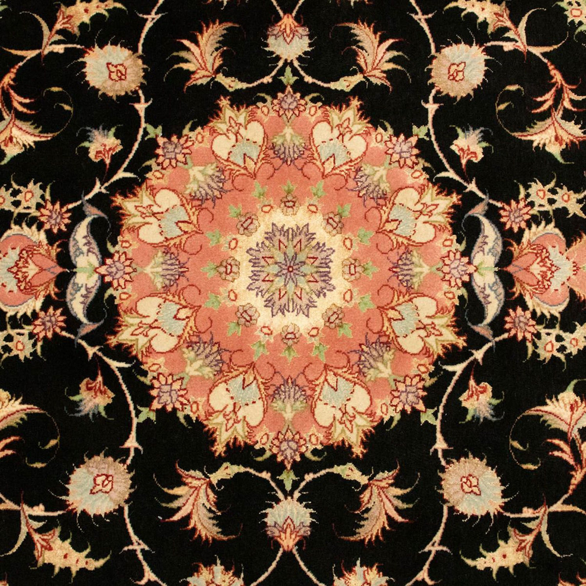 Alfombra Persa - Tabriz - Real - 163 x 104 cm - negro