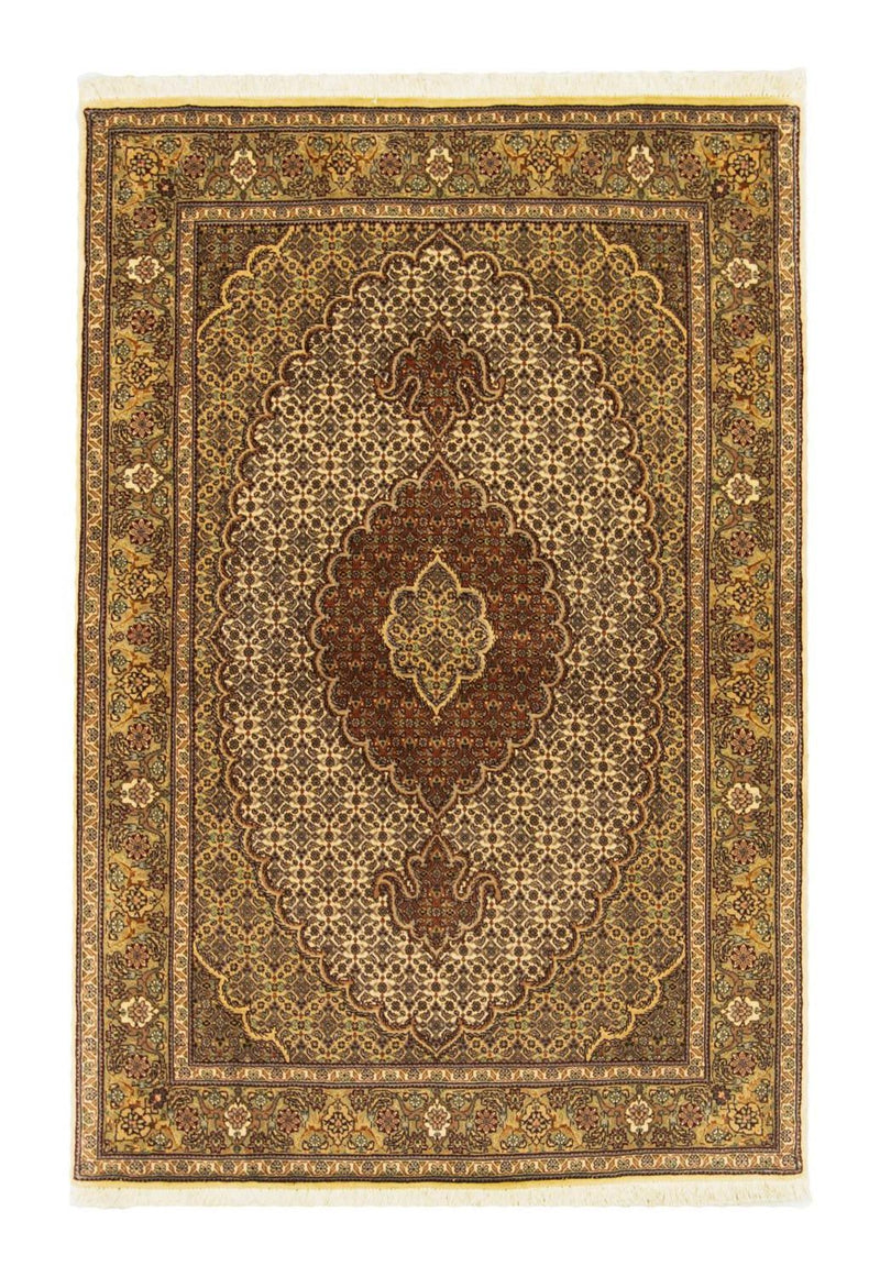 Alfombra Persa - Tabriz - Real - 151 x 104 cm - beige