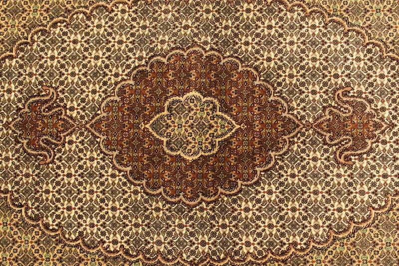 Alfombra Persa - Tabriz - Real - 151 x 104 cm - beige