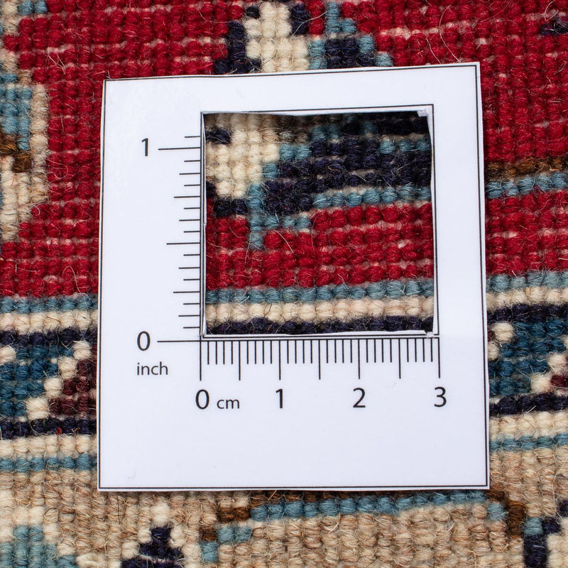 Alfombra persa - Nain - 134 x 89 cm - rojo oscuro