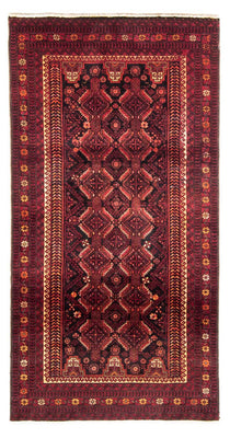 Alfombra de pasillo Alfombra Belutsch - 216 x 102 cm - rojo oscuro