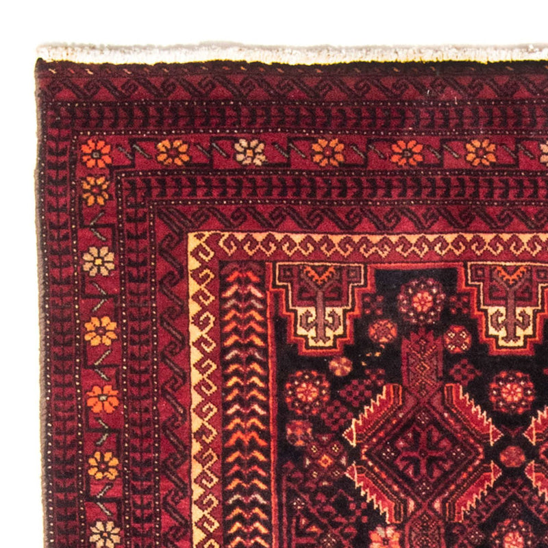 Alfombra de pasillo Alfombra Belutsch - 216 x 102 cm - rojo oscuro