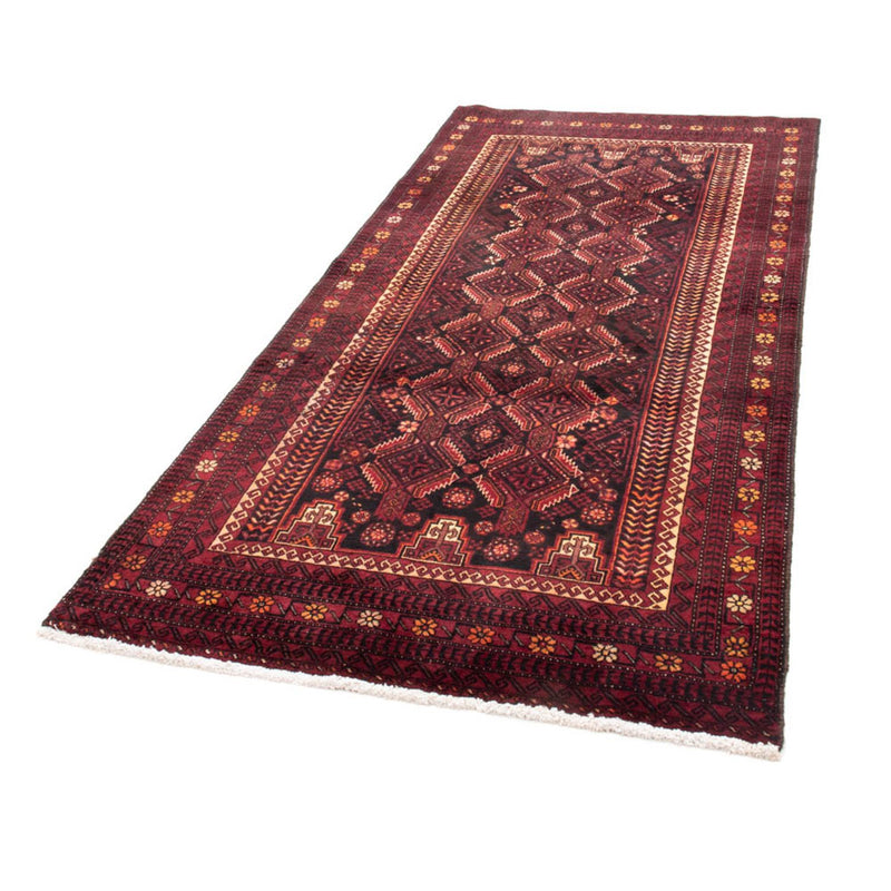 Alfombra de pasillo Alfombra Belutsch - 216 x 102 cm - rojo oscuro
