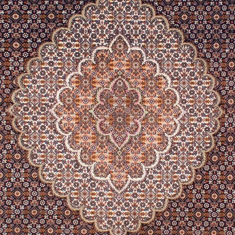 Alfombra persa - Tabriz - 200 x 154 cm - marrón oscuro