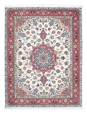 Alfombra Persa - Tabriz - Real - 194 x 153 cm - beige