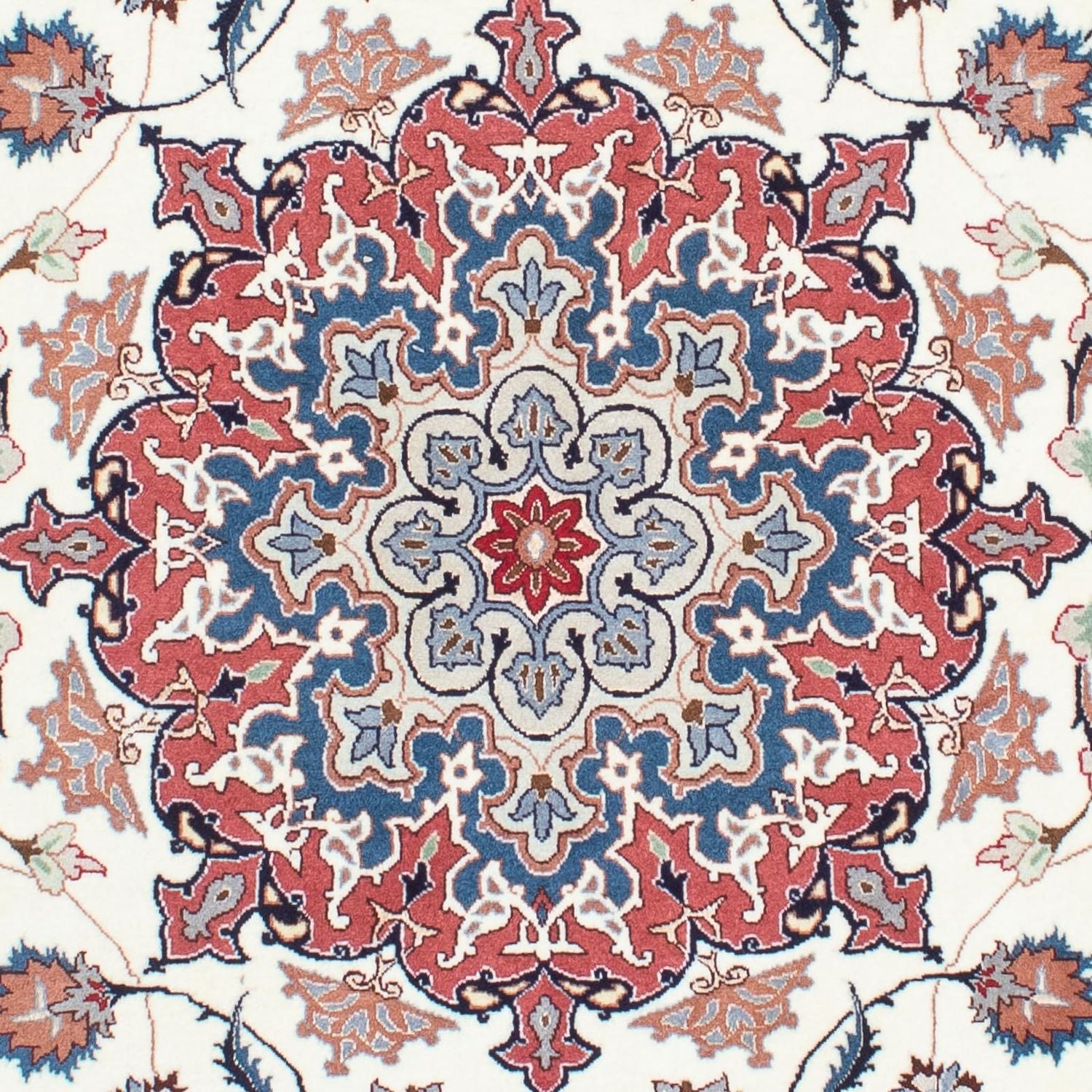 Alfombra Persa - Tabriz - Real - 194 x 153 cm - beige