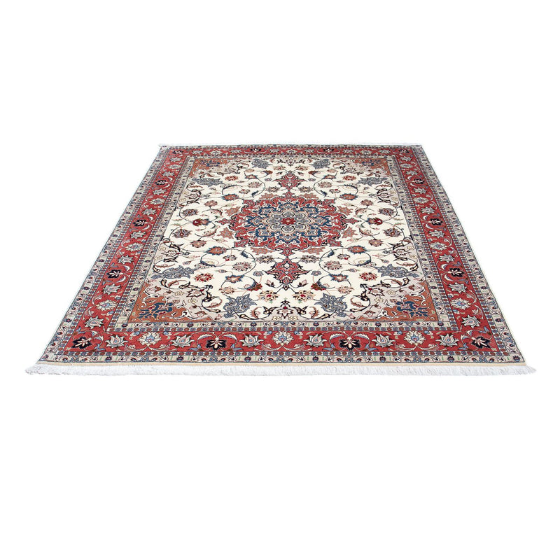 Alfombra Persa - Tabriz - Real - 194 x 153 cm - beige