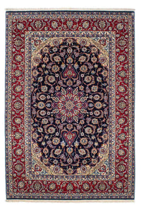 Alfombra Persa - Isfahan - Prima - 233 x 160 cm - azul oscuro