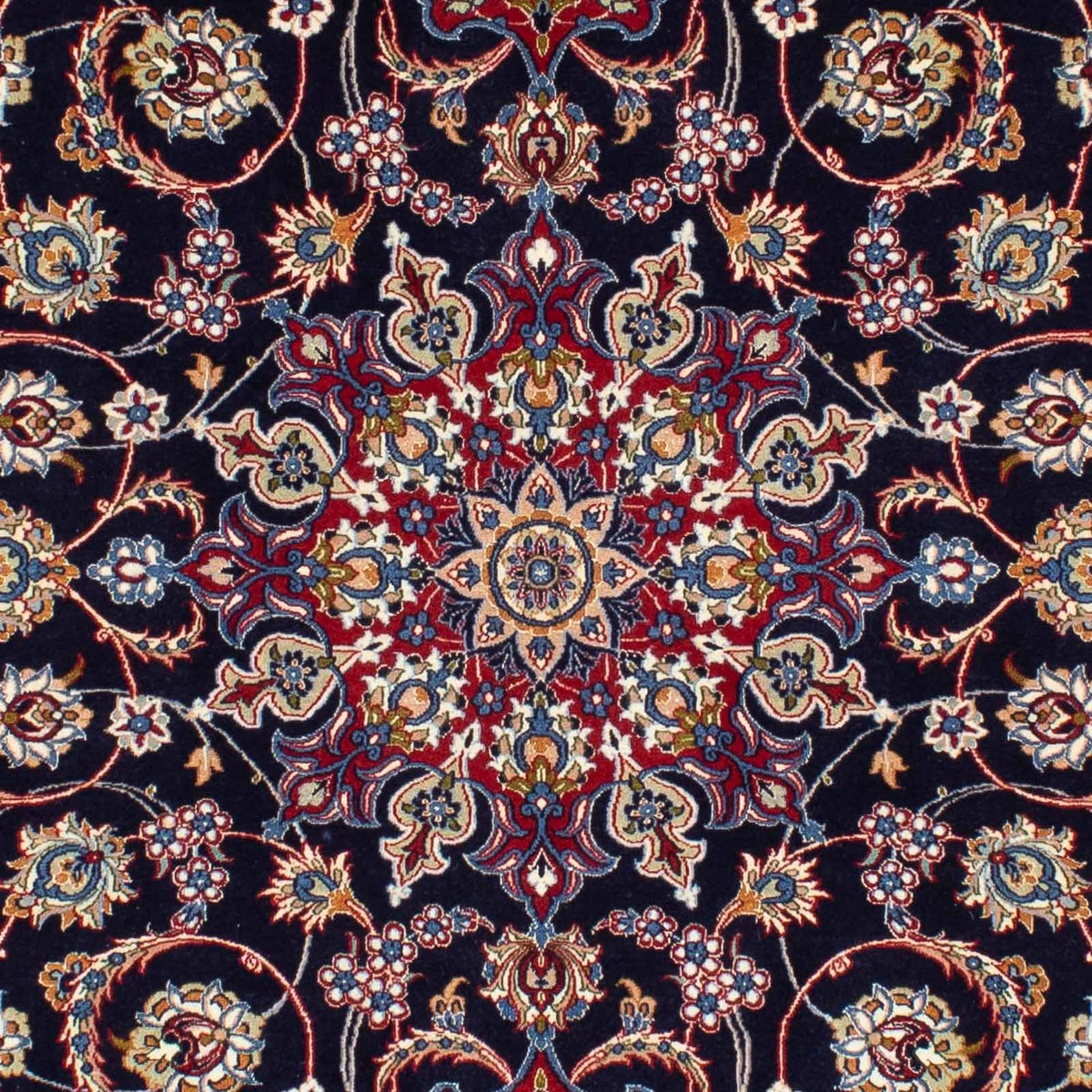 Alfombra Persa - Isfahan - Prima - 233 x 160 cm - azul oscuro