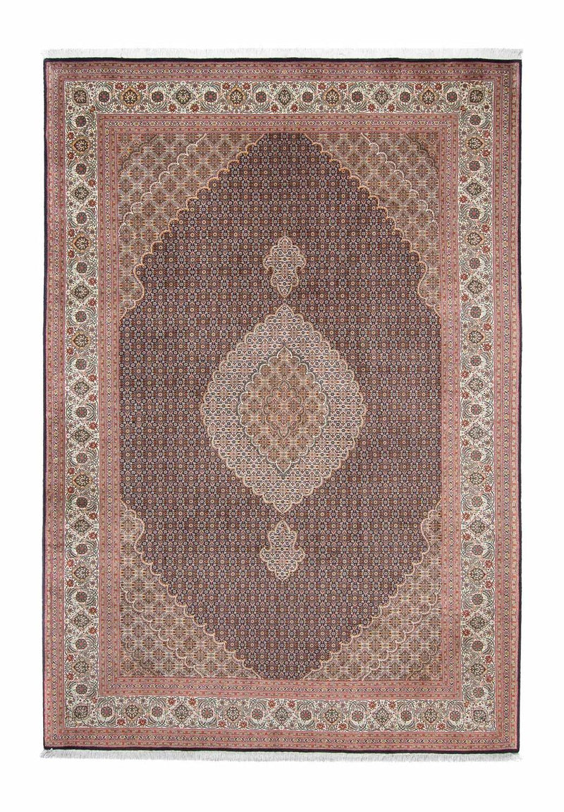 Alfombra persa - Tabriz - 302 x 205 cm - azul oscuro