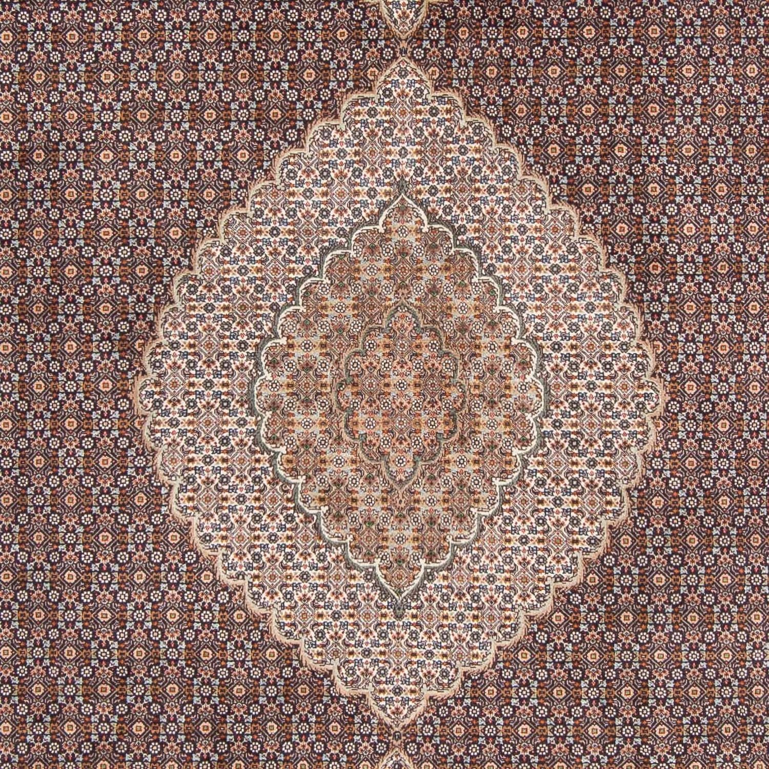 Alfombra persa - Tabriz - 302 x 205 cm - azul oscuro