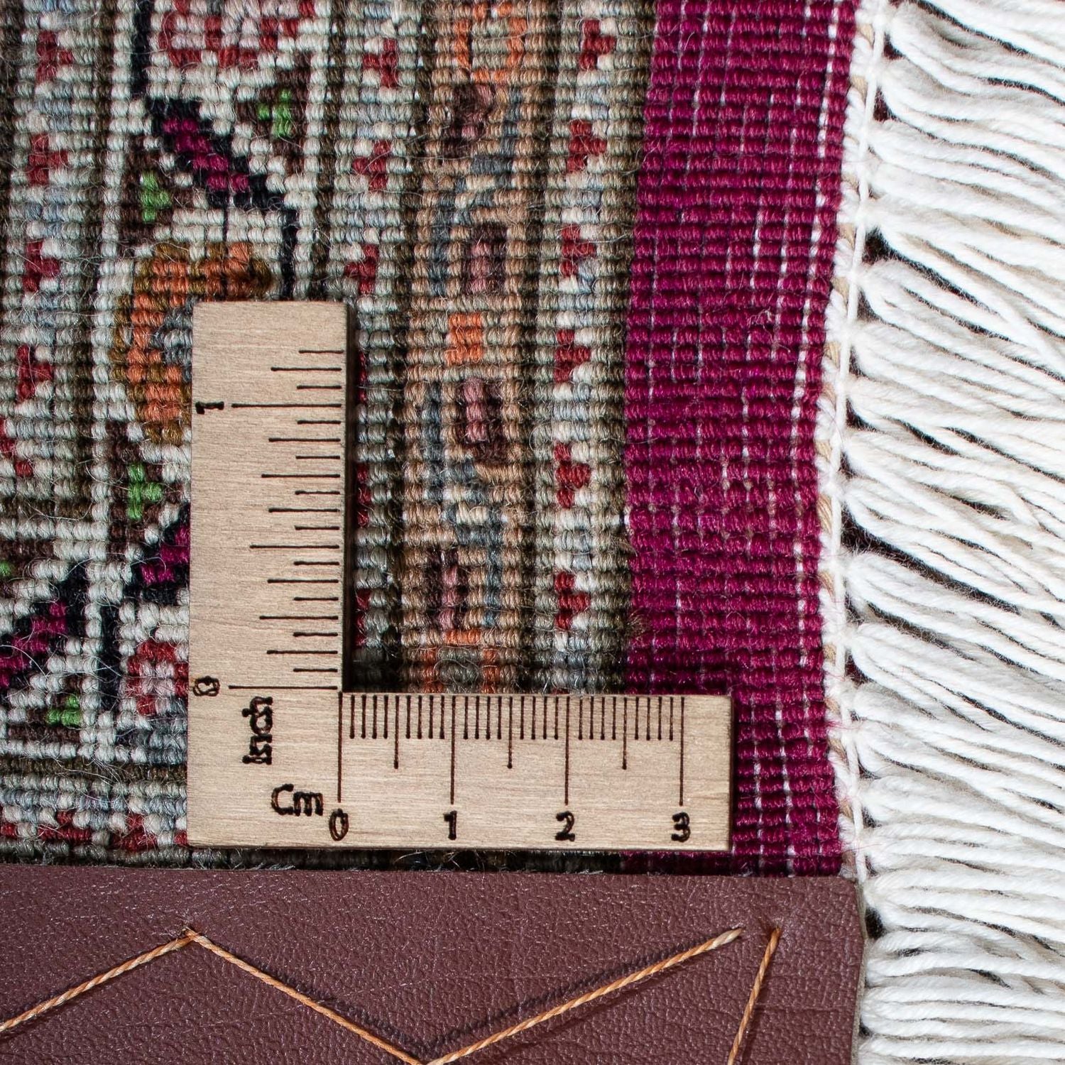 Alfombra persa - Tabriz - 302 x 203 cm - rojo oscuro