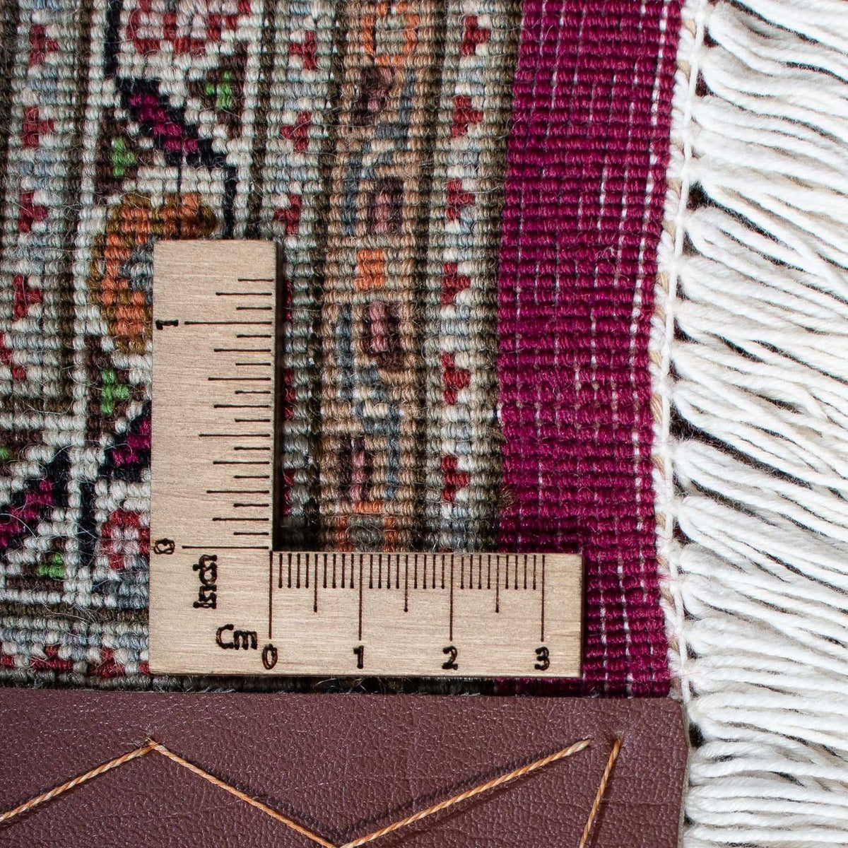 Alfombra persa - Tabriz - 302 x 203 cm - rojo oscuro