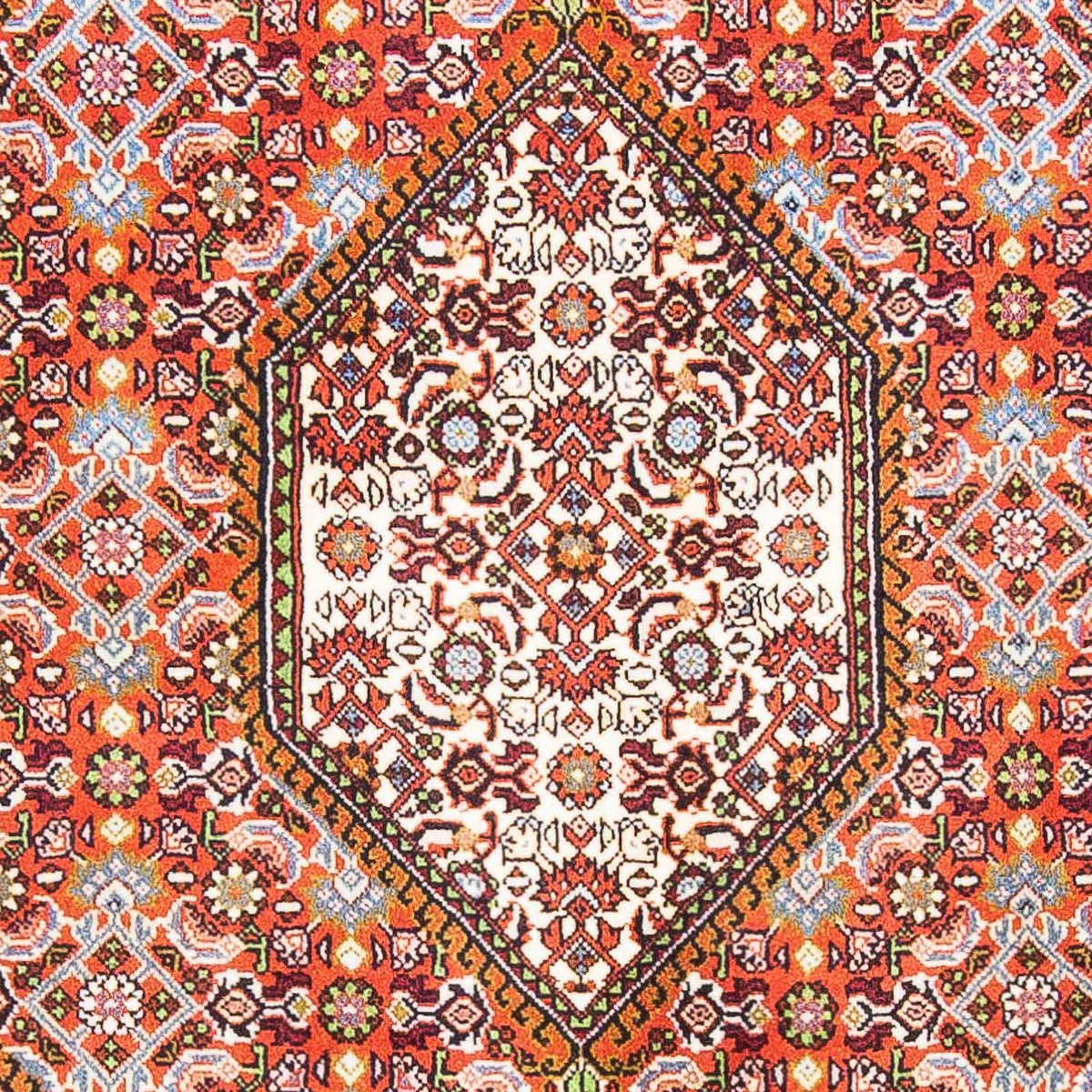 Alfombra persa - Bidjar - 158 x 103 cm - rojo claro