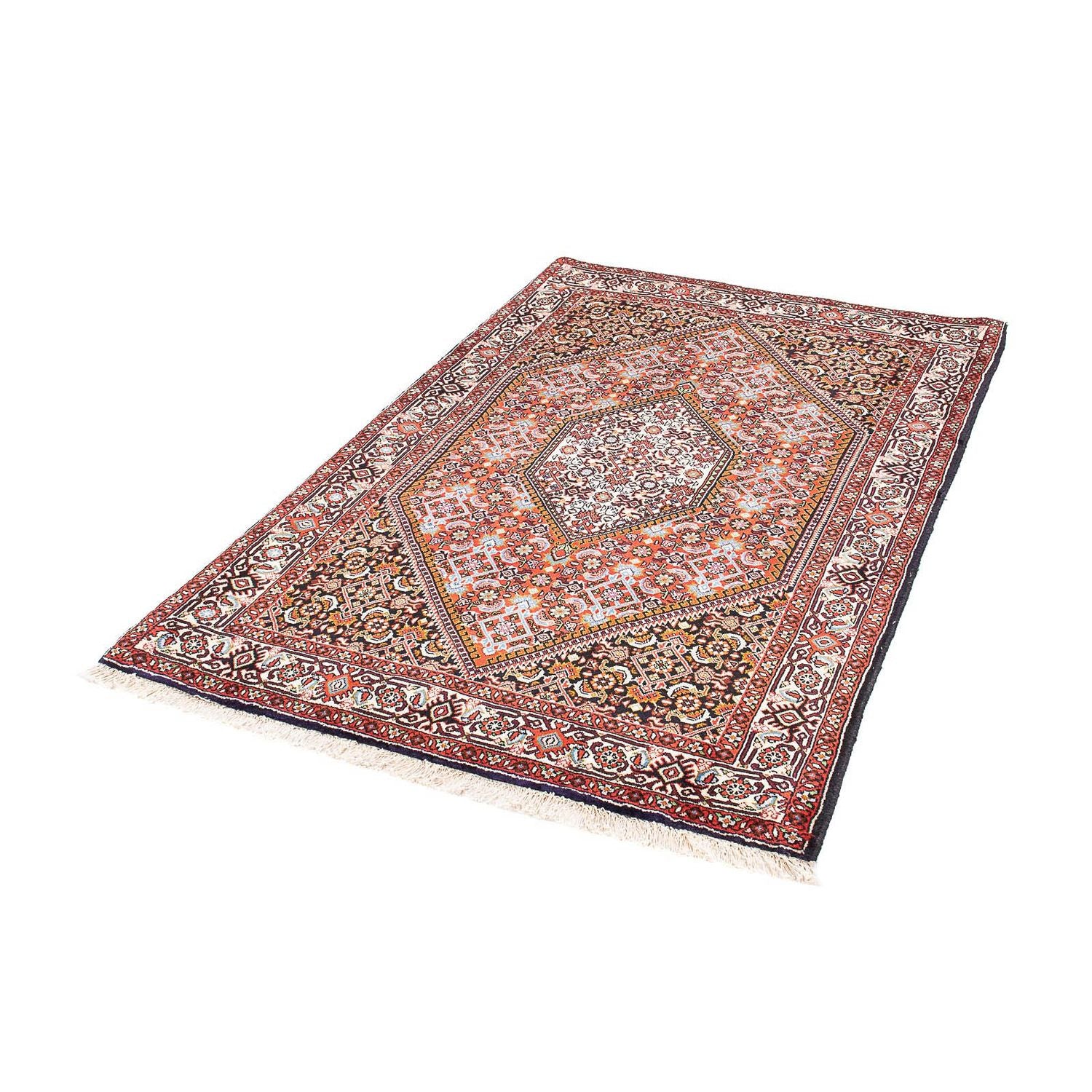 Alfombra persa - Bidjar - 158 x 103 cm - rojo claro
