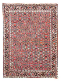 Alfombra persa - Bidjar - 137 x 96 cm - rojo oscuro