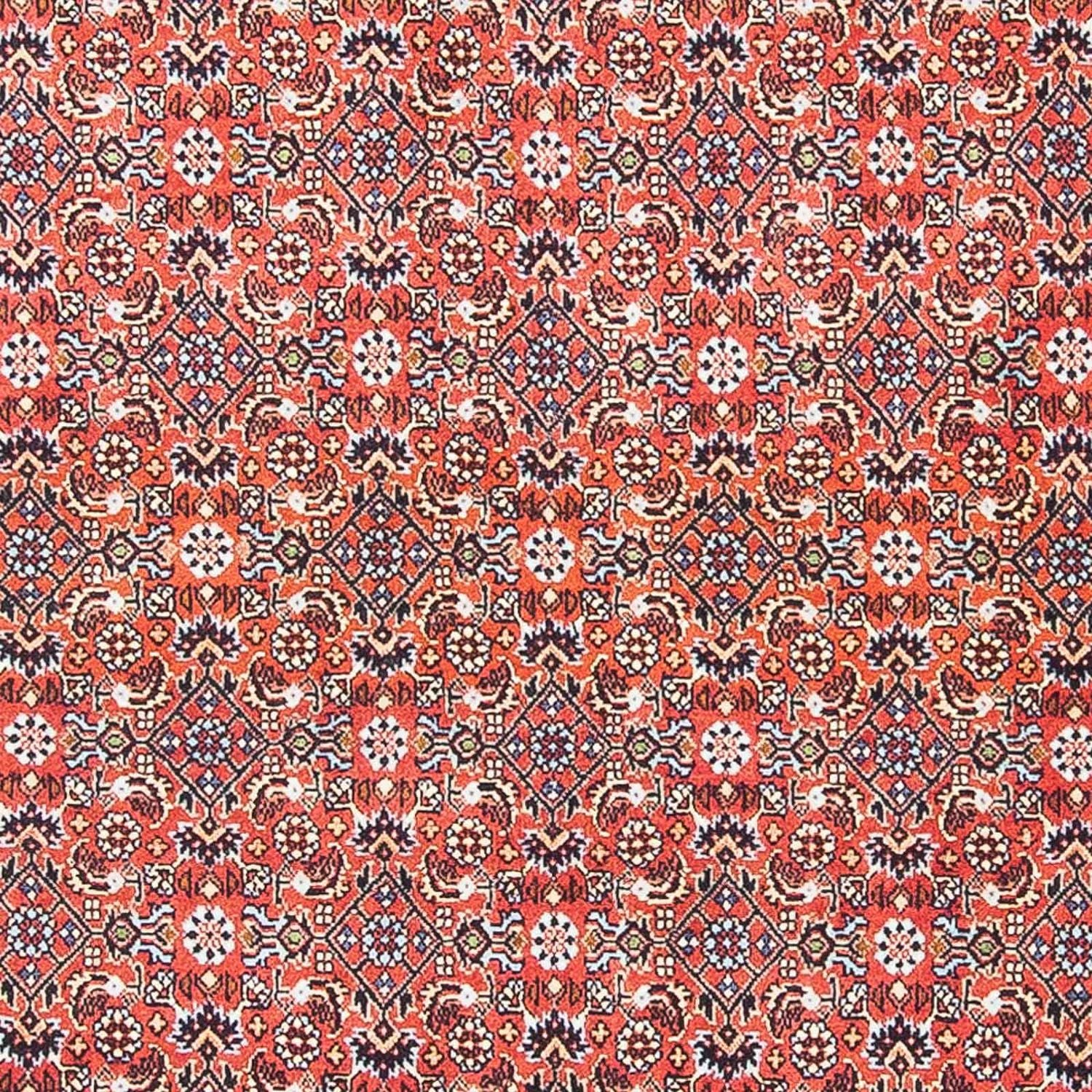 Alfombra persa - Bidjar - 137 x 96 cm - rojo oscuro