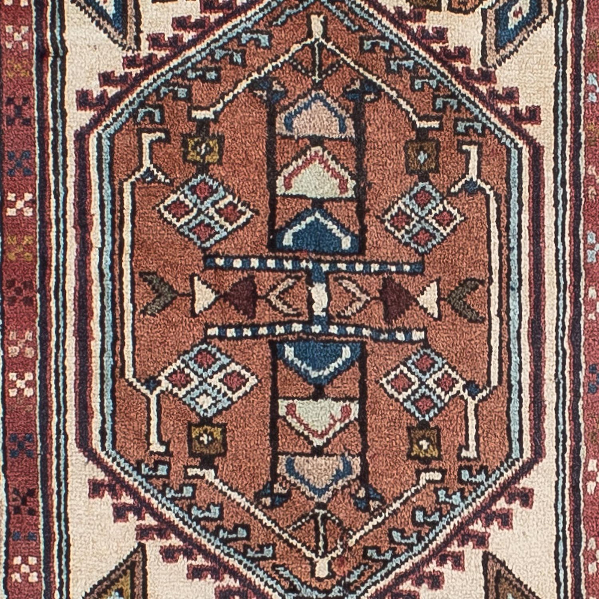 Alfombra de pasillo Alfombra persa - Bidjar - 208 x 133 cm - beige