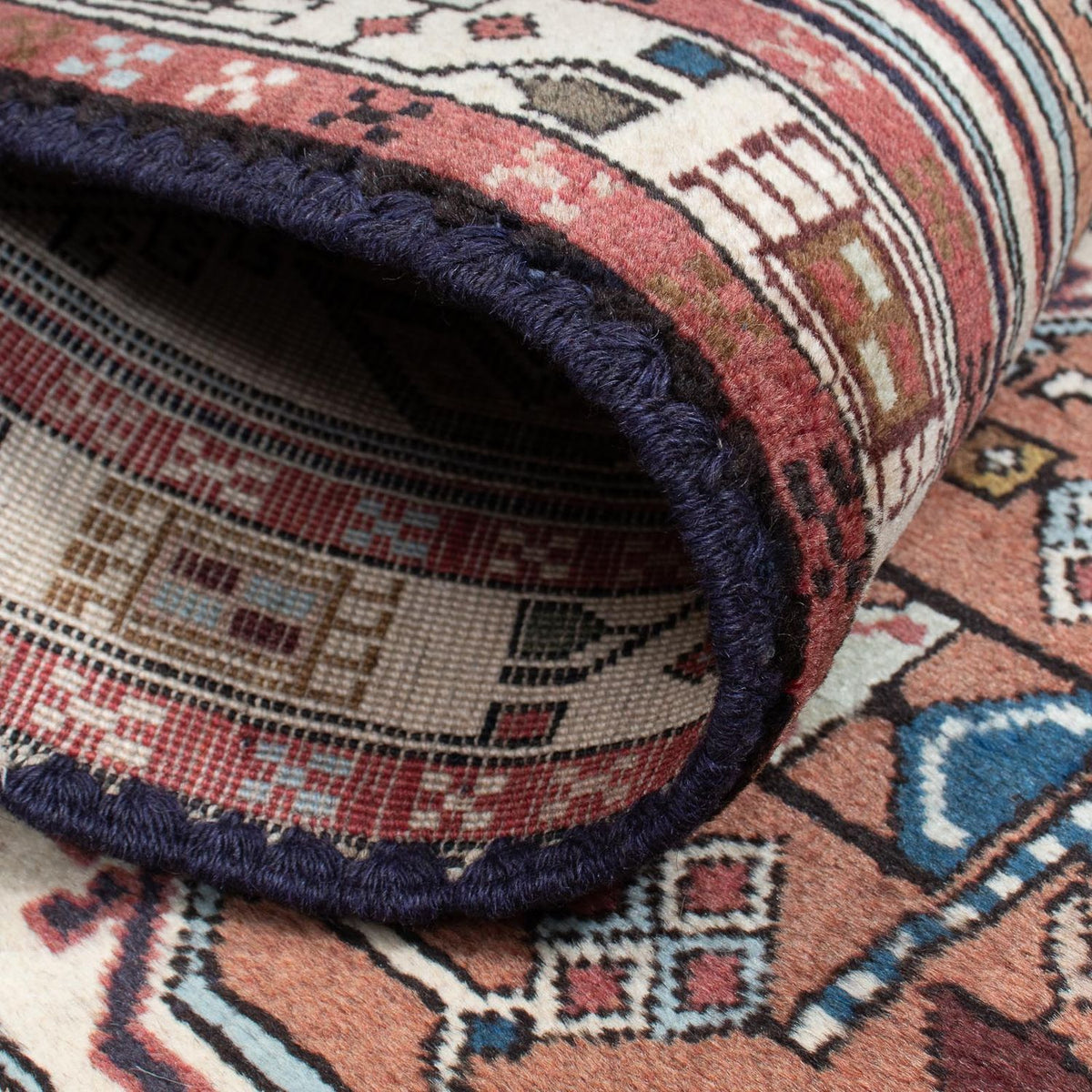 Alfombra de pasillo Alfombra persa - Bidjar - 208 x 133 cm - beige