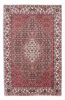 Alfombra persa - Bidjar - 130 x 83 cm - rojo
