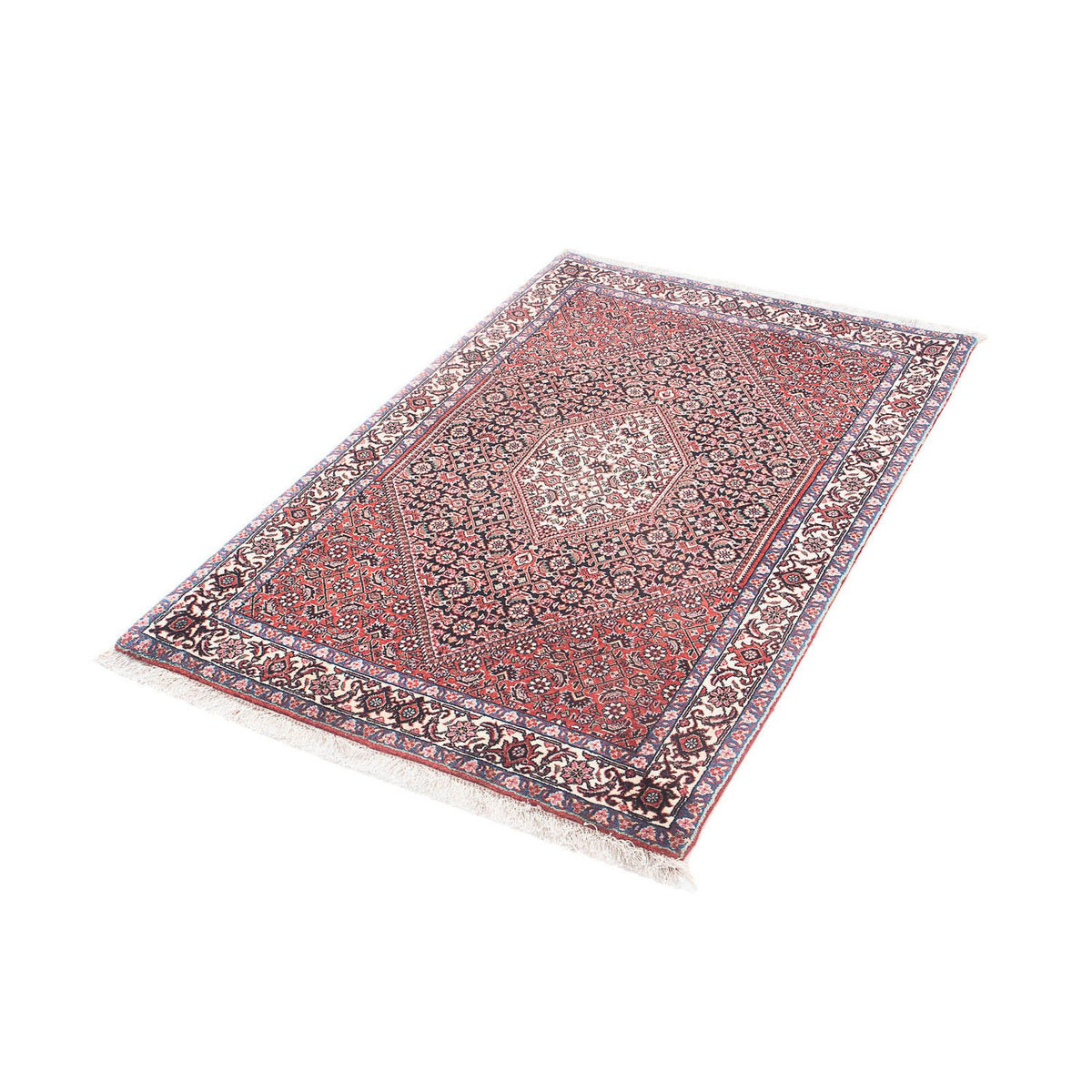 Alfombra persa - Bidjar - 130 x 83 cm - rojo