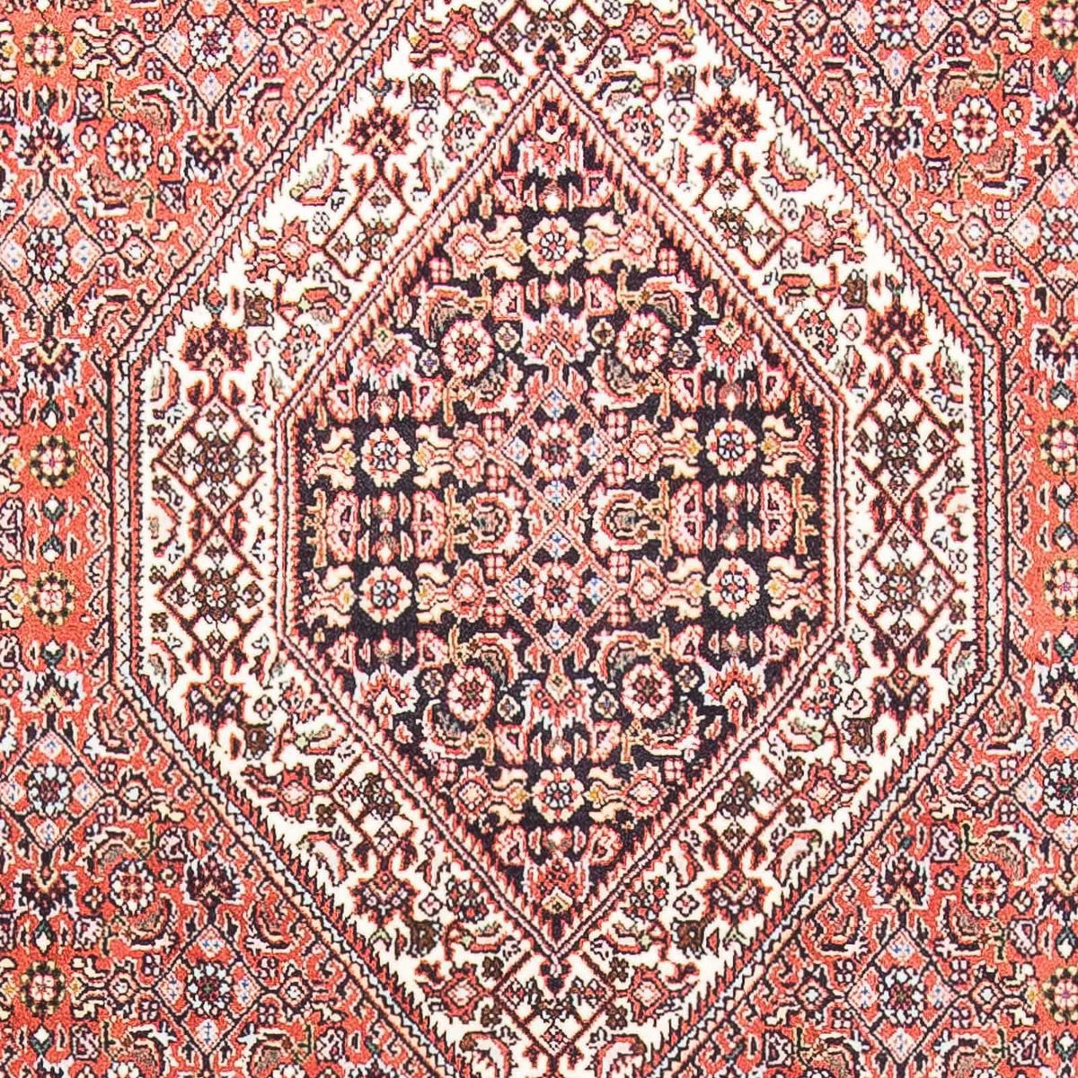 Alfombra persa - Bidjar - 178 x 110 cm - rojo claro