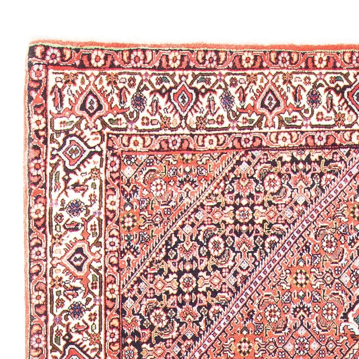Alfombra persa - Bidjar - 178 x 110 cm - rojo claro