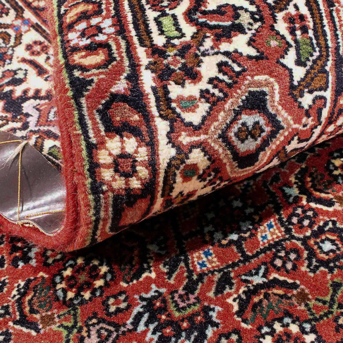 Alfombra persa - Bidjar - 178 x 110 cm - rojo claro