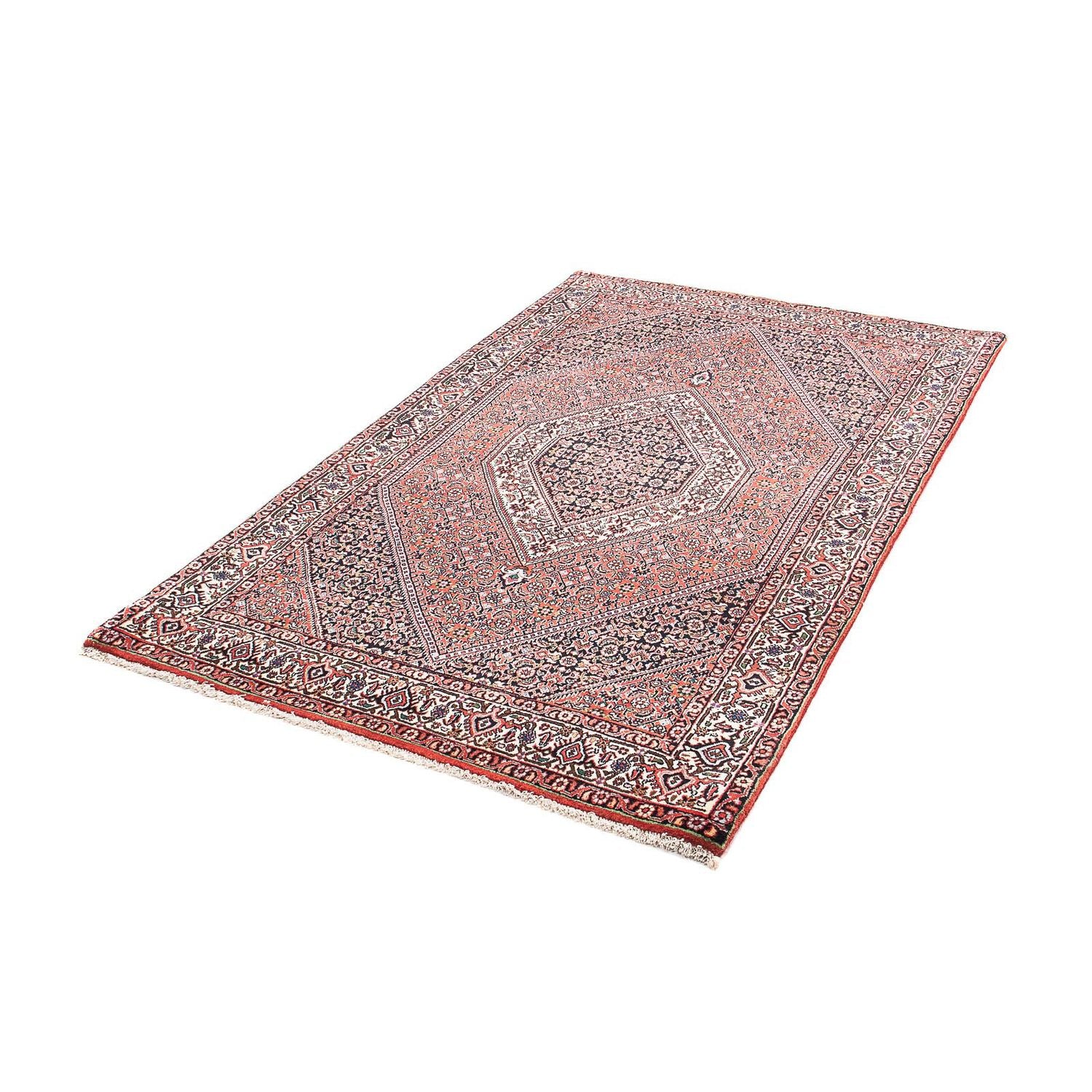 Alfombra persa - Bidjar - 178 x 110 cm - rojo claro