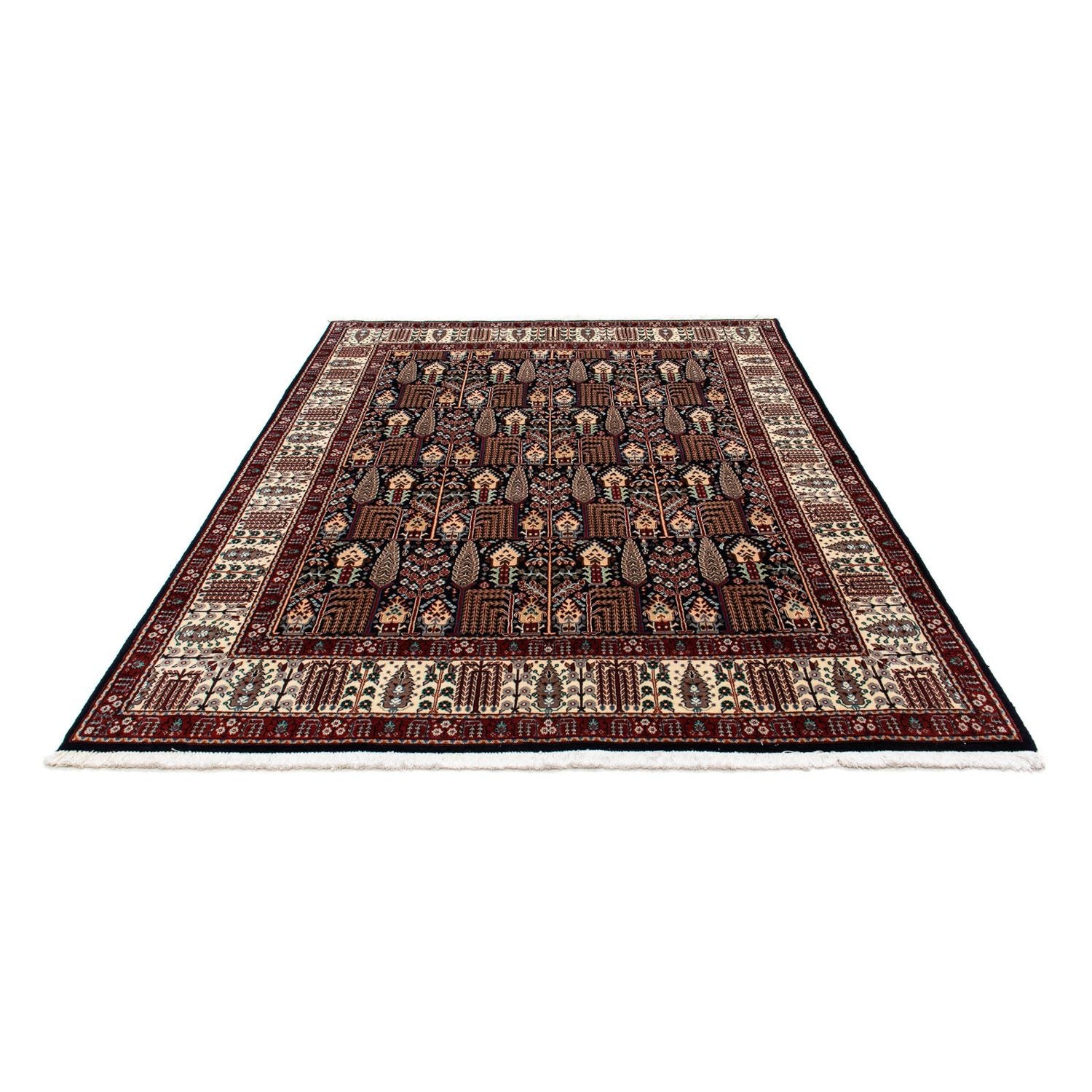 Alfombra persa - Clásica - 228 x 174 cm - azul oscuro