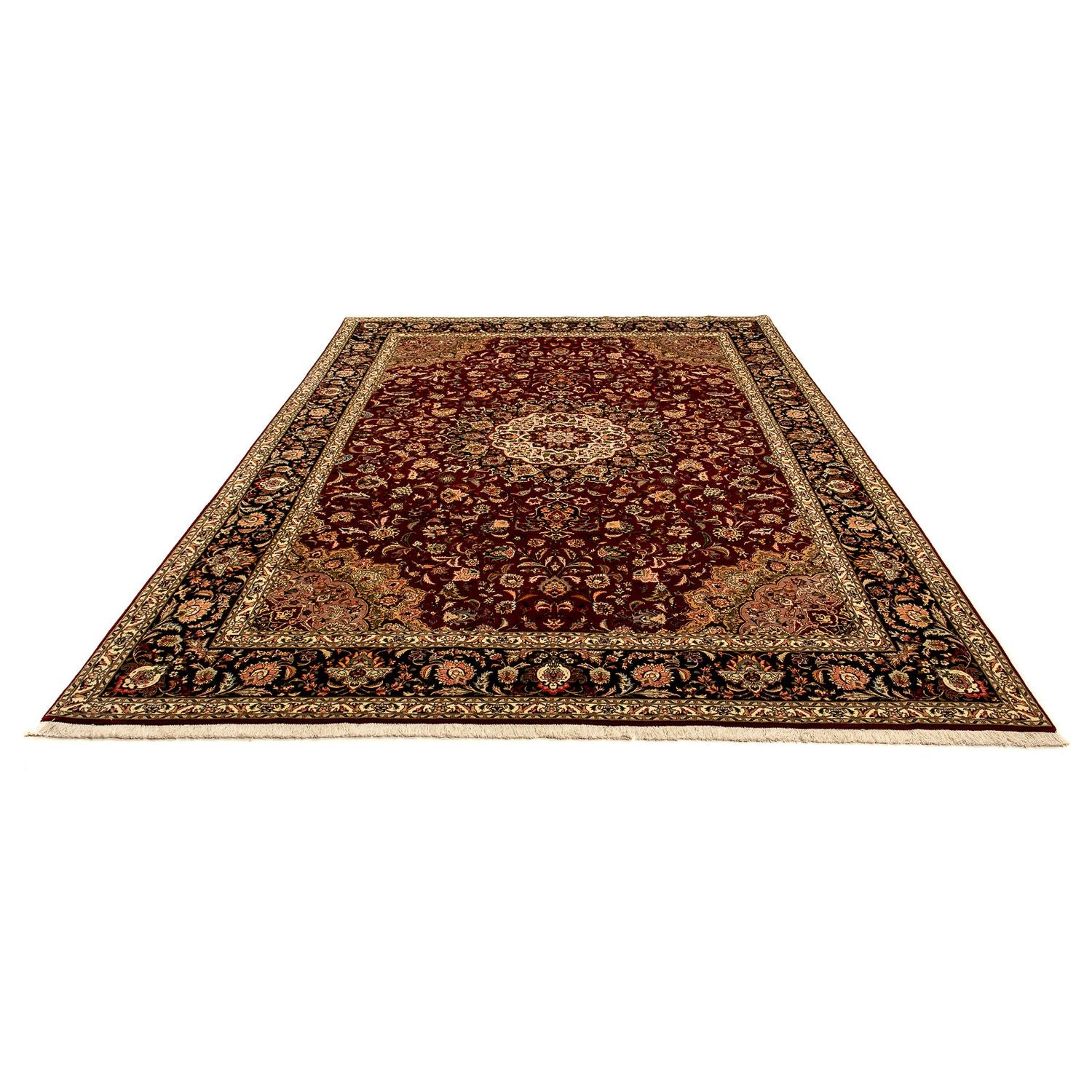 Alfombra Persa - Tabriz - Real - 351 x 250 cm - rojo oscuro