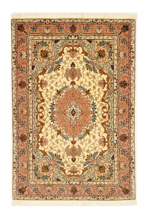 Alfombra Persa - Tabriz - Real - 152 x 100 cm - beige