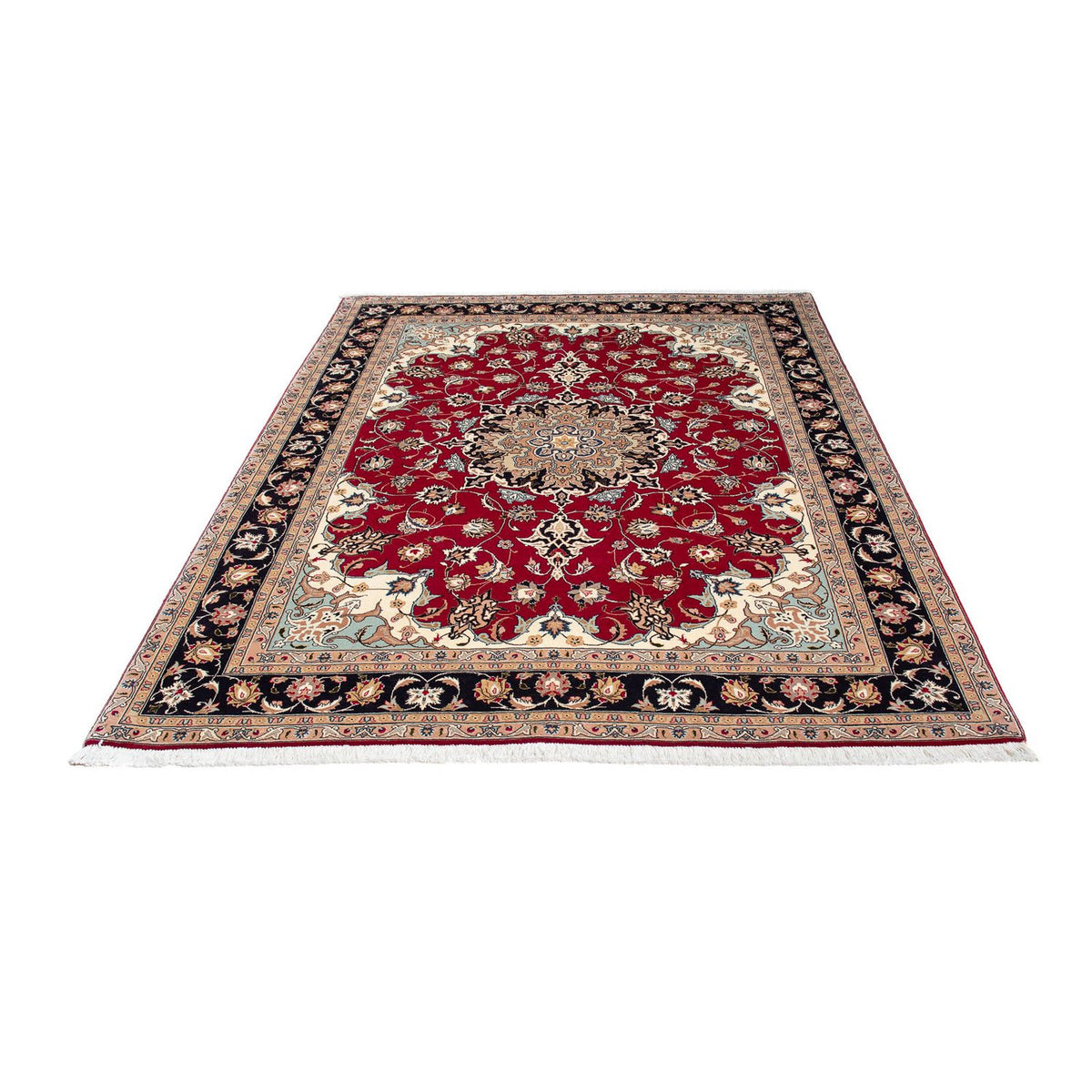 Alfombra Persa - Tabriz - Real - 207 x 154 cm - rojo