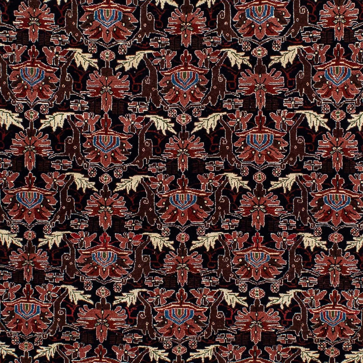 Alfombra persa - Ghom - 186 x 141 cm - azul oscuro