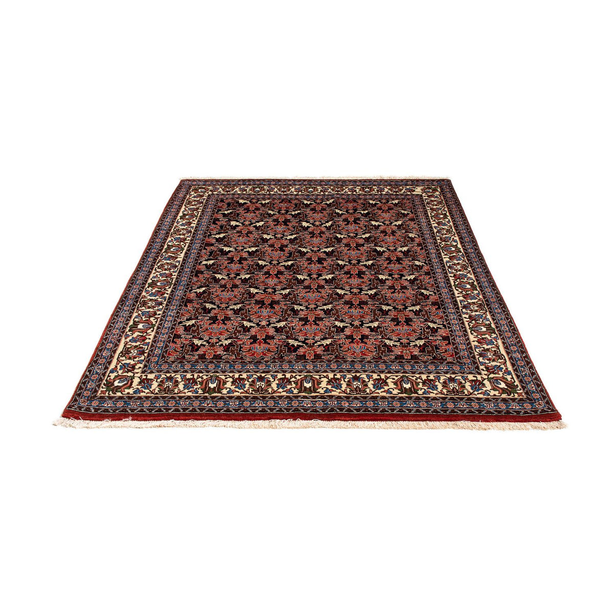 Alfombra persa - Ghom - 186 x 141 cm - azul oscuro