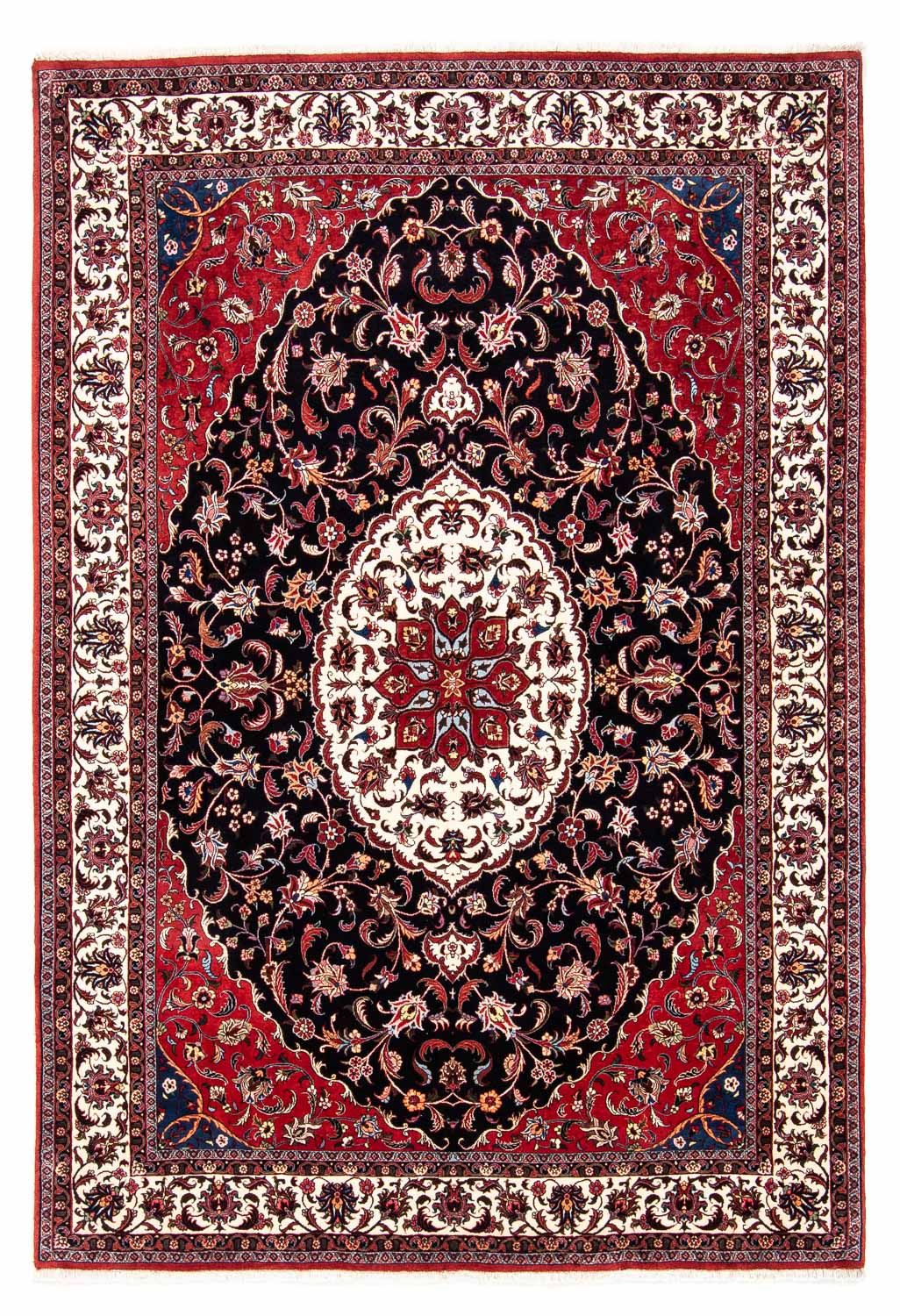 Alfombra persa - Bidjar - 248 x 173 cm - azul oscuro