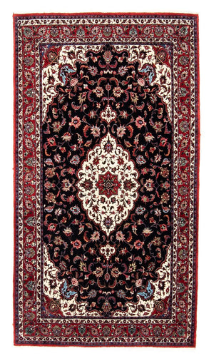 Alfombra persa - Bidjar - 242 x 133 cm - azul oscuro