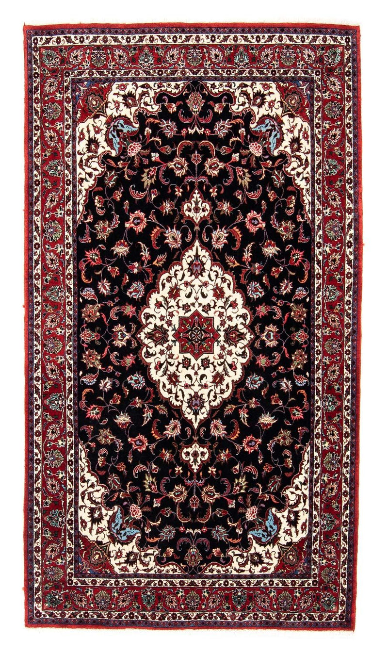 Alfombra persa - Bidjar - 242 x 133 cm - azul oscuro