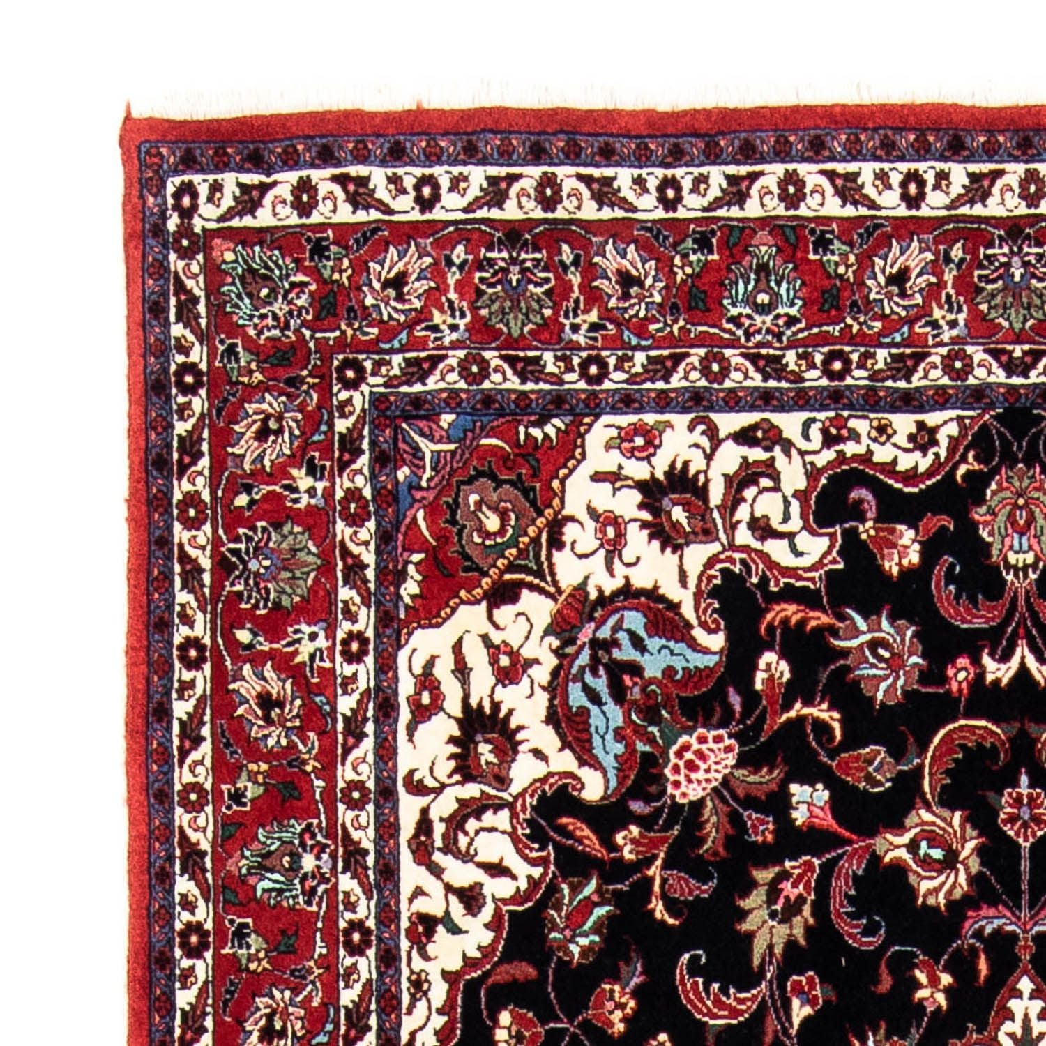 Alfombra persa - Bidjar - 242 x 133 cm - azul oscuro