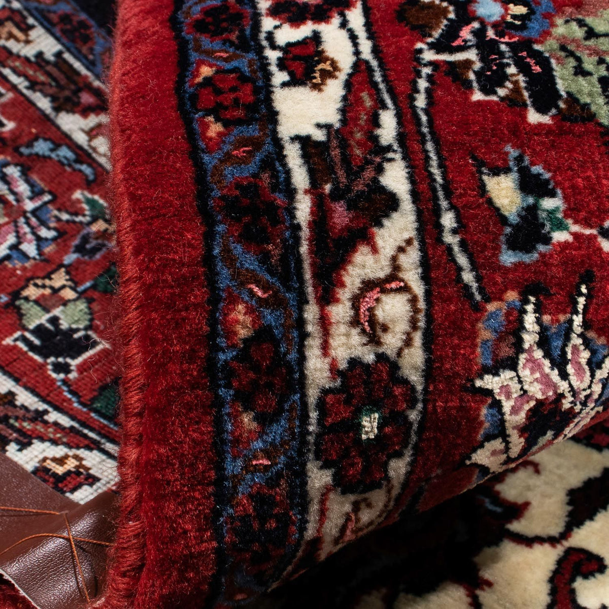 Alfombra persa - Bidjar - 242 x 133 cm - azul oscuro