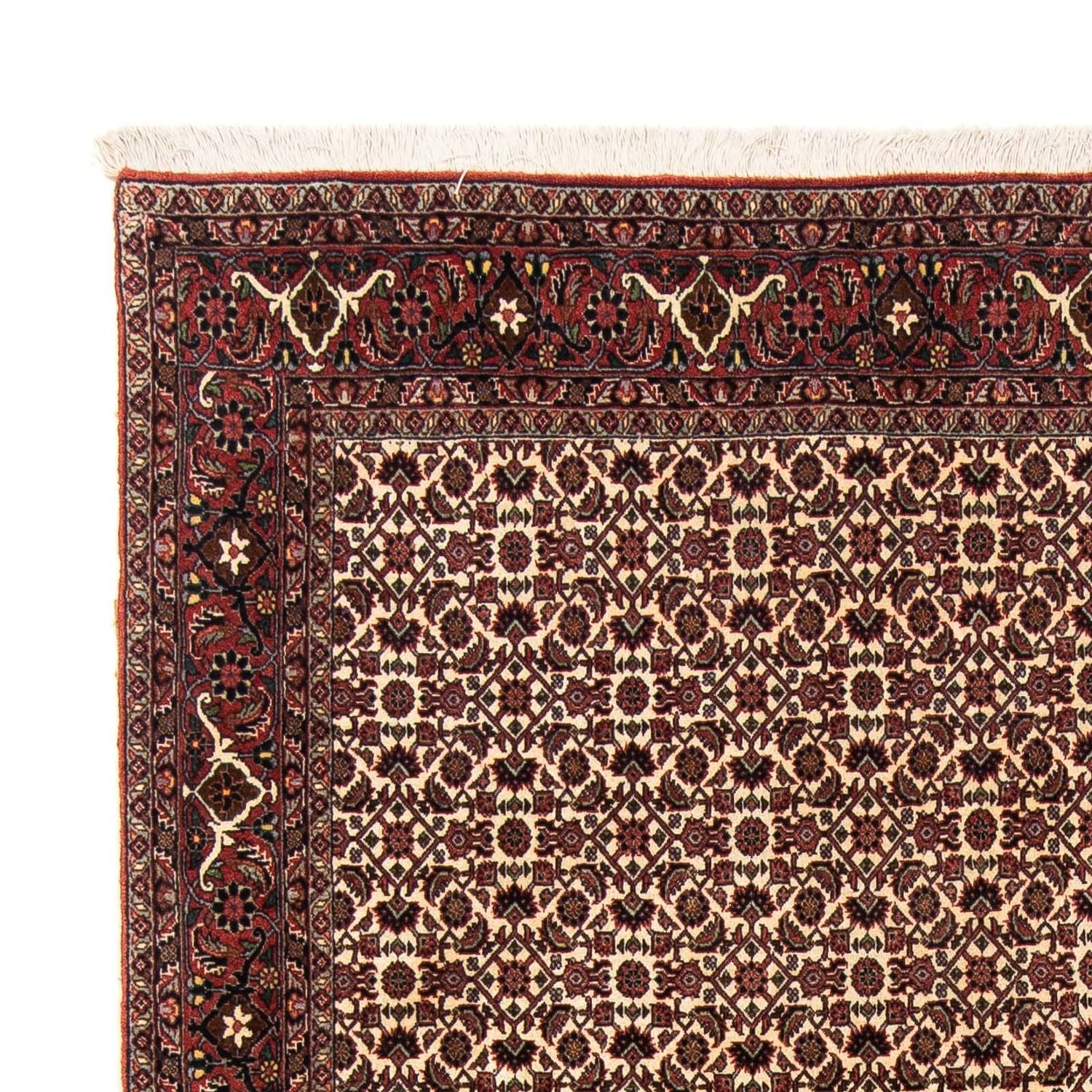 Alfombra persa - Bidjar - 240 x 173 cm - rojo oscuro