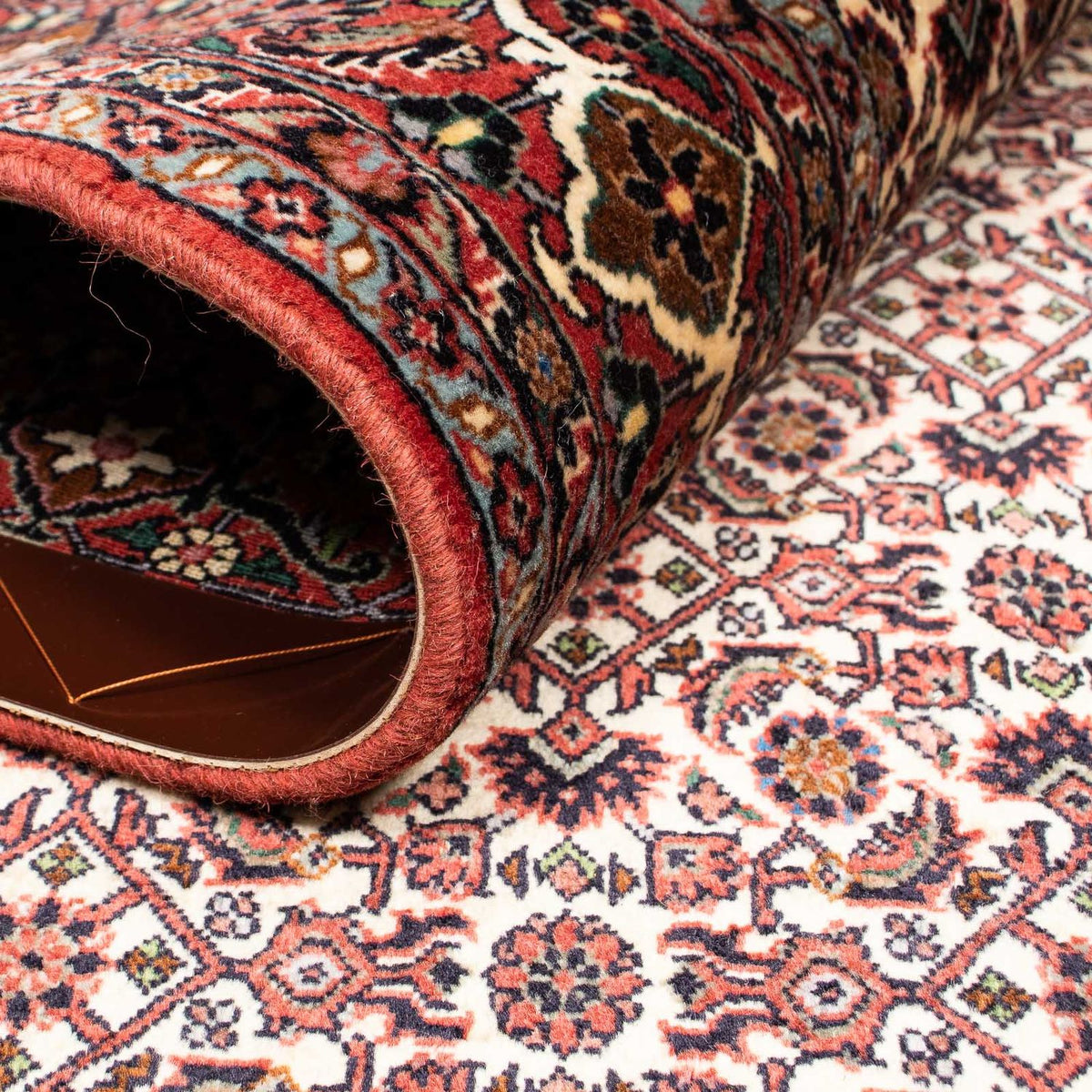 Alfombra persa - Bidjar - 240 x 173 cm - rojo oscuro