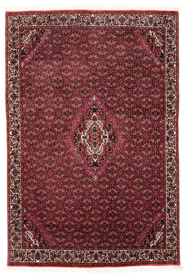 Alfombra persa - Bidjar - 241 x 172 cm - rojo oscuro