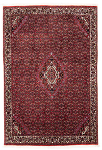 Alfombra persa - Bidjar - 241 x 172 cm - rojo oscuro