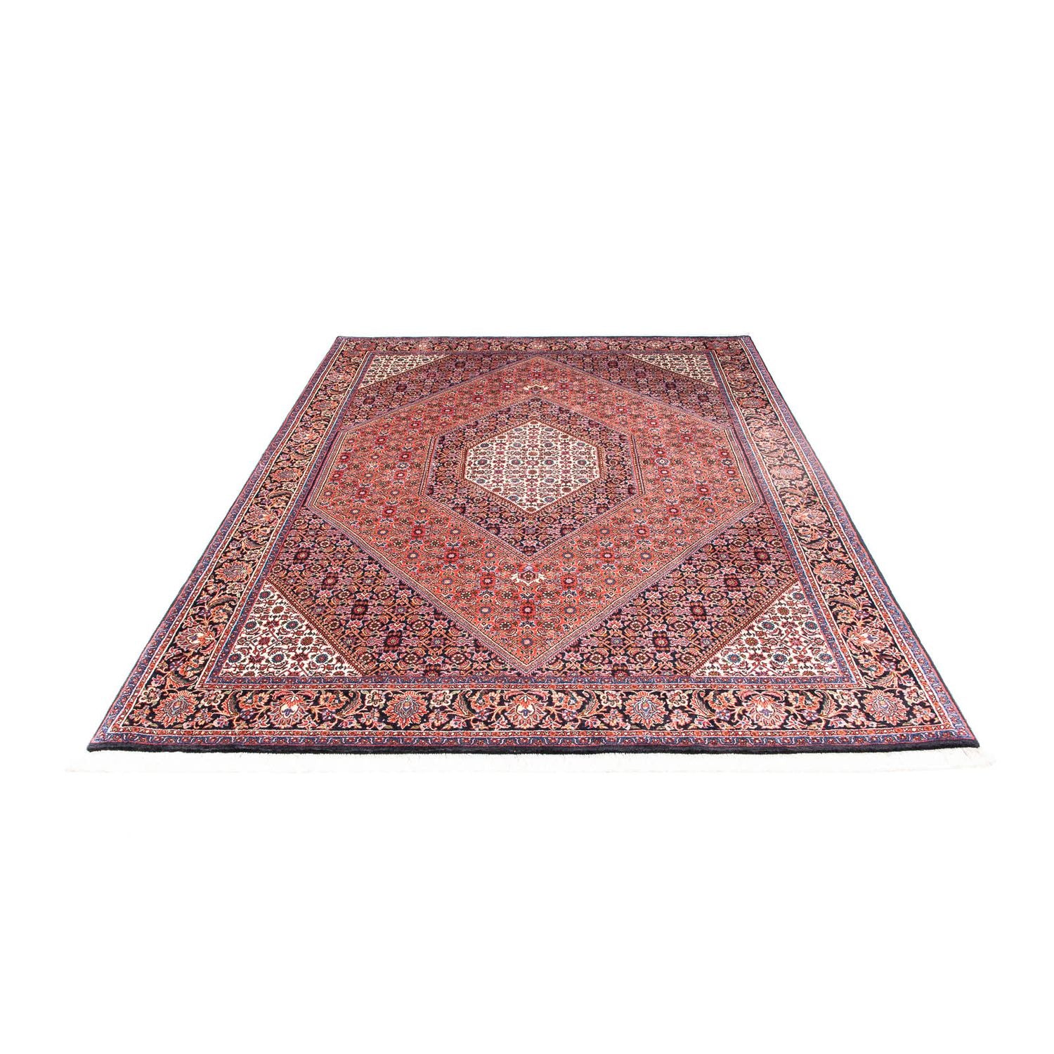 Alfombra persa - Bidjar - 230 x 168 cm - rojo claro