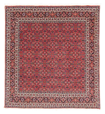 Alfombra persa - Bidjar cuadrado  - 126 x 124 cm - rojo
