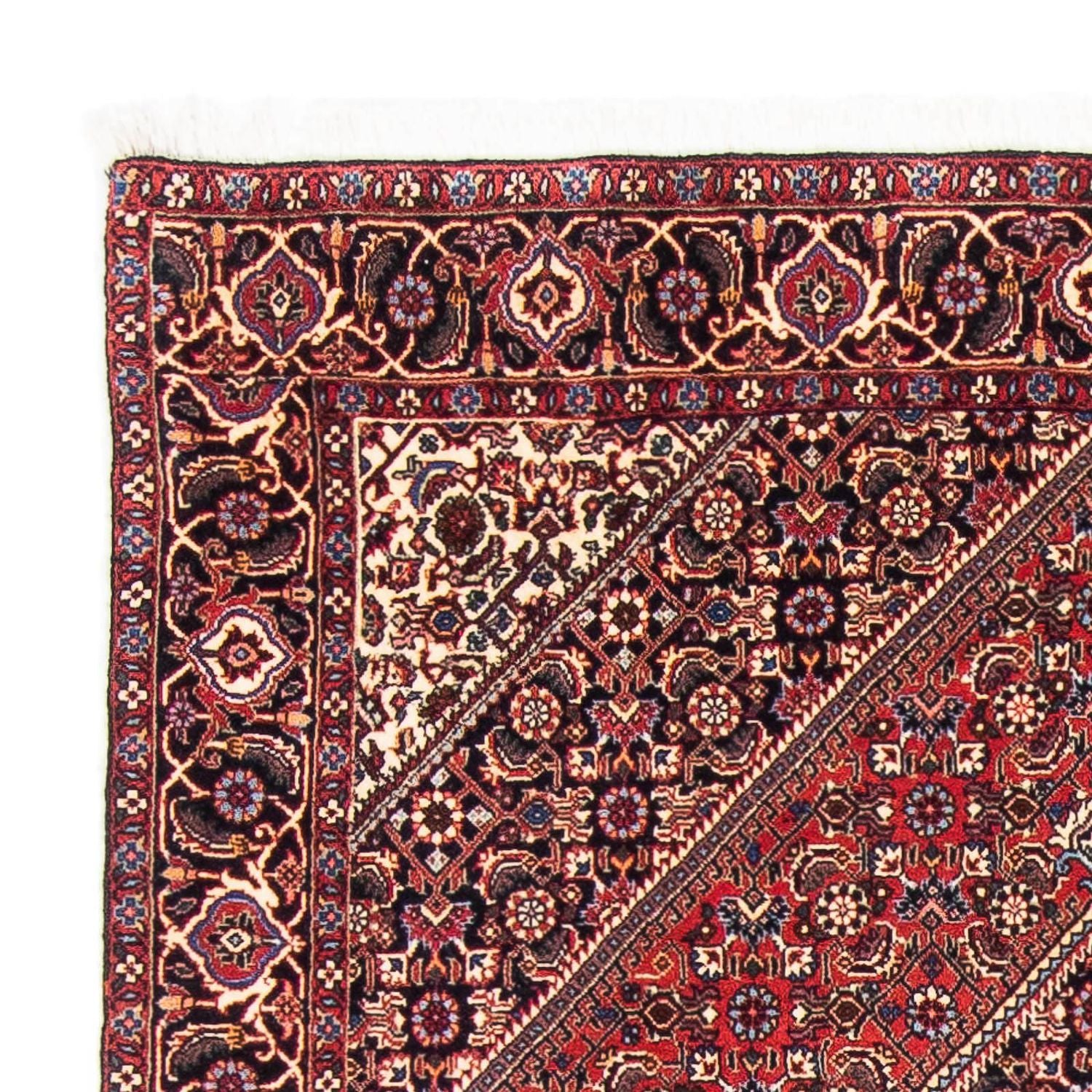 Alfombra persa - Bidjar - 170 x 110 cm - rojo